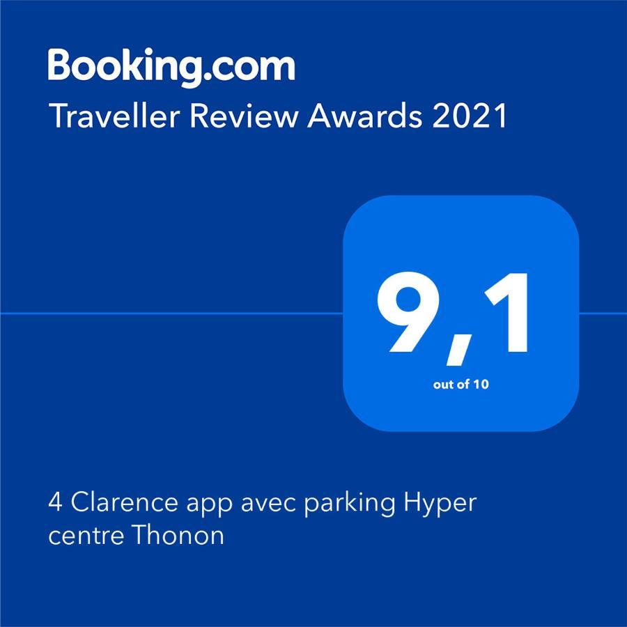 4 Clarence App Avec Parking Hyper Centre Thonon Apartment Bagian luar foto